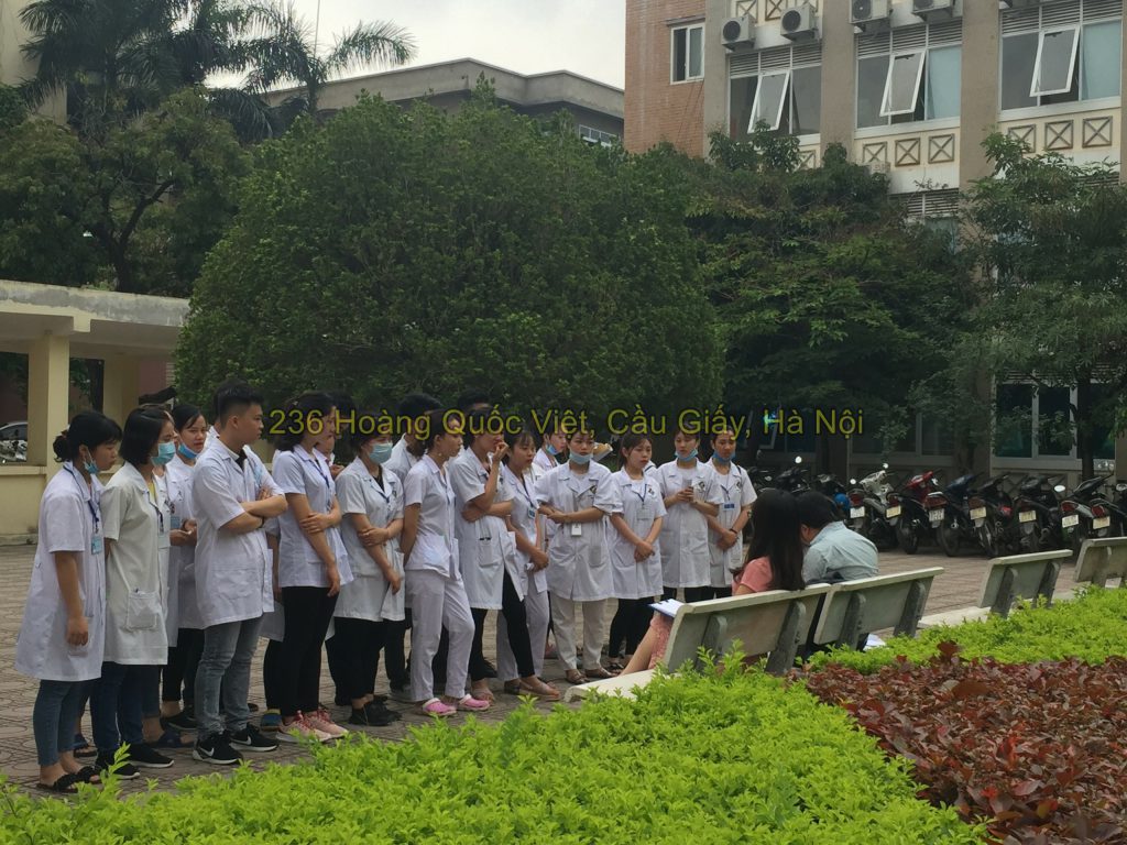 Sinh viên y dược đơn vị 236 Hoàng Quốc Việt đi thực hành ở bệnh viện E