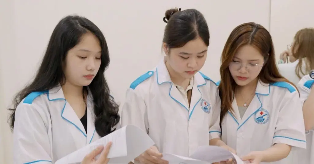 Sinh viên Y học cổ truyền cao đẳng kỹ thuật y dược Hà Nội
