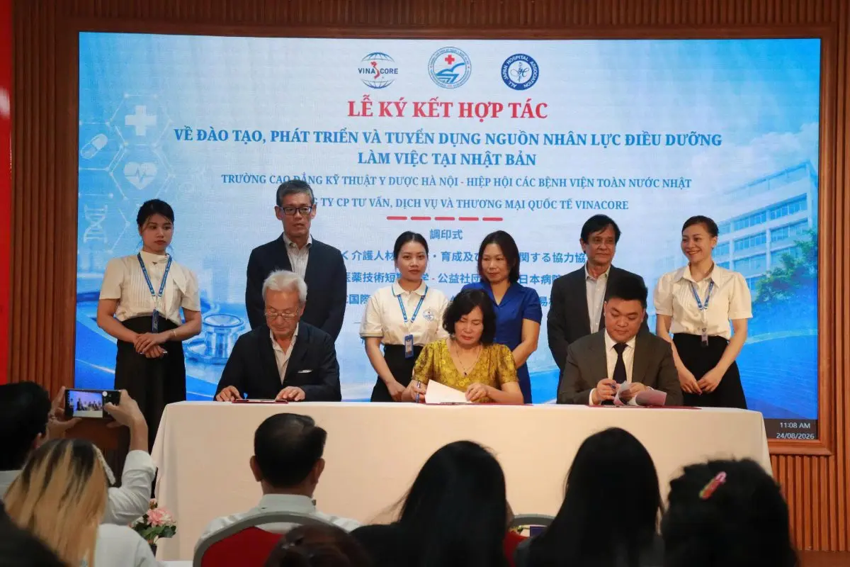 Trường Cao Đẳng Kỹ Thuật Y Dược Hà Nội Ký Kết Hợp Tác Với Hiệp Hội Các Bệnh Viện Toàn Nhật Bản – Mở Rộng Cơ Hội Việc Làm Quốc Tế Cho Sinh Viên Y Dược