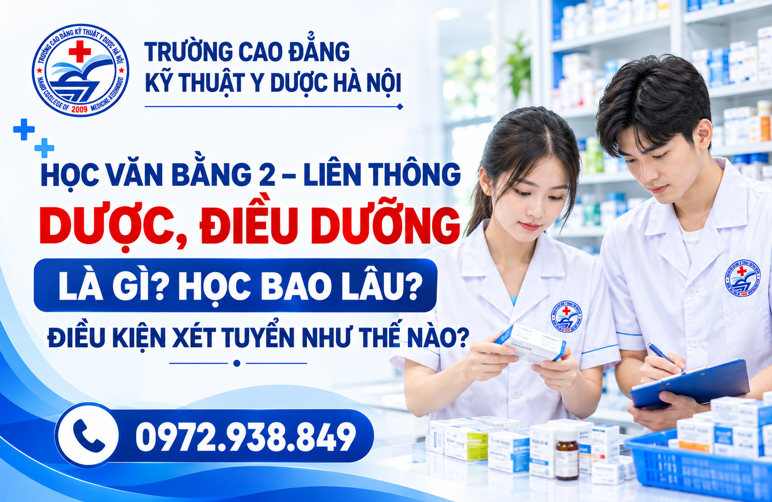 Học Văn bằng 2 – Liên thông Dược, Điều dưỡng là gì? Học bao lâu? Điều kiện xét tuyển như thế nào?