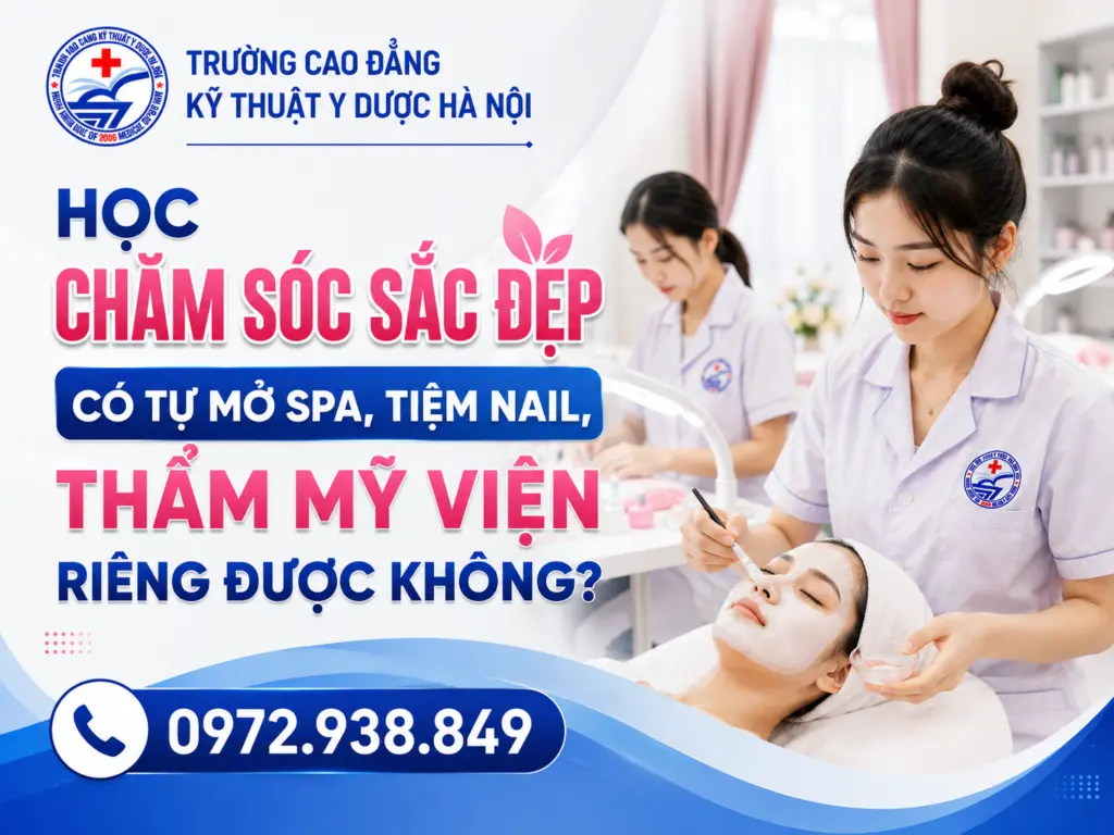 học chăm sóc sắc đẹp có mở được spa