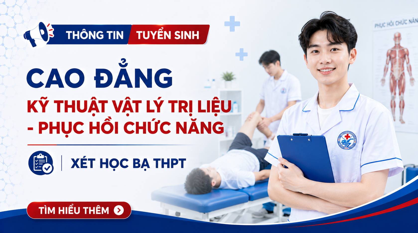 Tuyển Sinh Cao Đẳng Vật Lý Trị Liệu – Phục hồi chức năng xét học bạ THPT